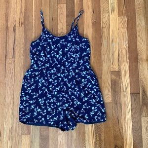 Lauren Conrad navy blue romper in a size 12